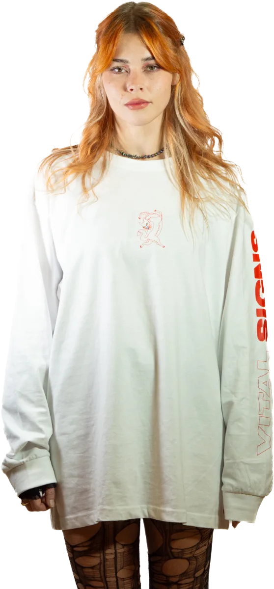 White long-sleeve, front