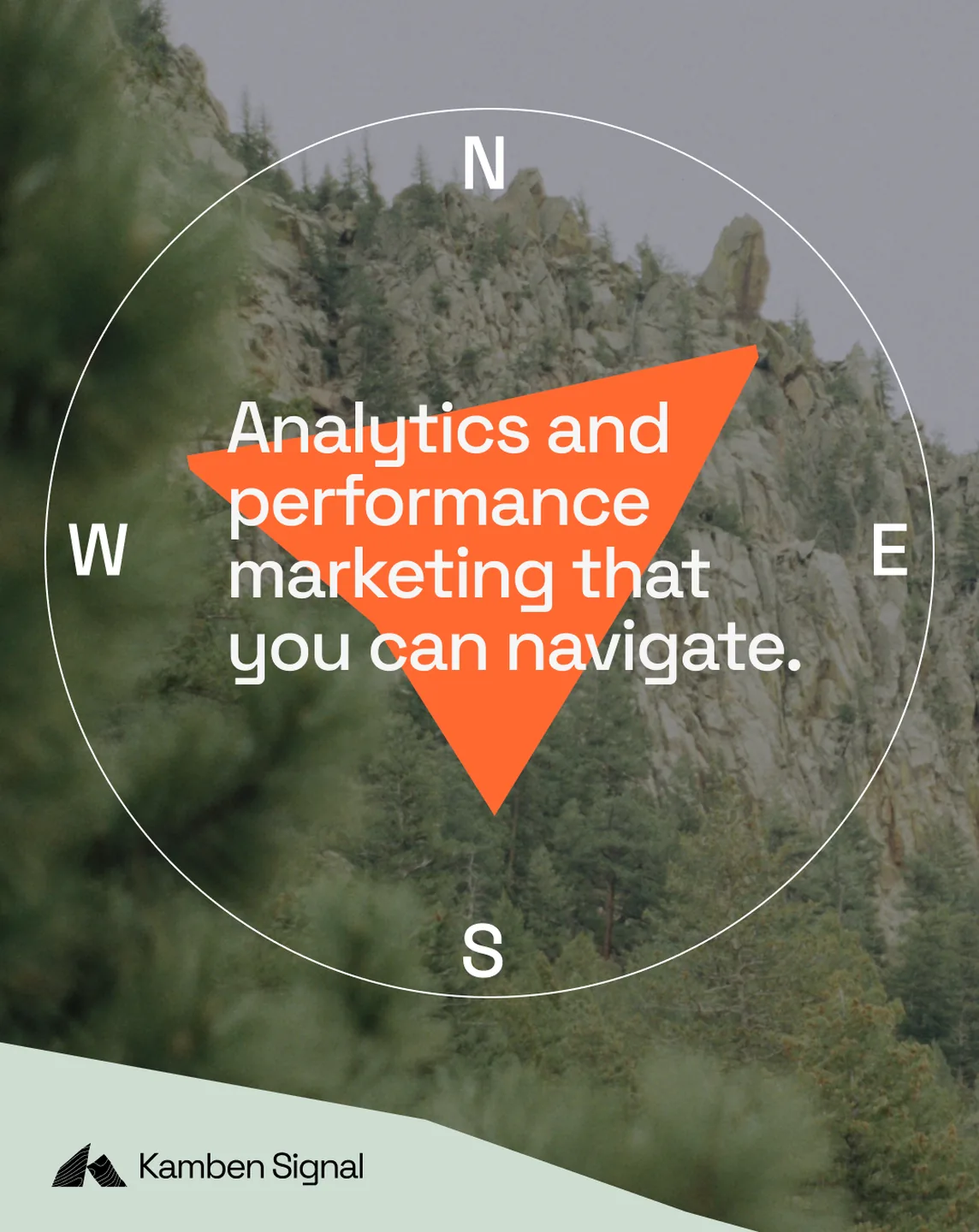 LinkedIn post: Analytics and performance marketing that you can navigate, set on a compass