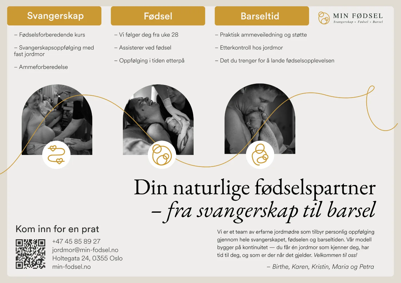 Min Fødsel flyer: Din naturlige fødselspartner